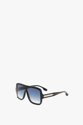 Lunettes de soleil à masques superposés, dégradé noir Lunettes de soleil à masques superposés, dégradé noir