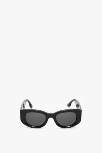 Lunettes de soleil à motif monogramme en noir Lunettes de soleil à motif monogramme en noir