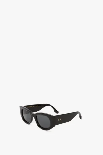 Lunettes de soleil à motif monogramme en noir Lunettes de soleil à motif monogramme en noir