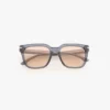 Lunettes de soleil oversize en acétate bleu transparent Lunettes de soleil oversize en acétate bleu transparent