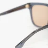 Lunettes de soleil oversize en acétate bleu transparent Lunettes de soleil oversize en acétate bleu transparent