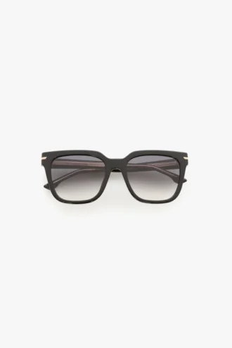 Lunettes de soleil oversize en acétate noir