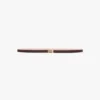 Micro-ceinture Dorian en cuir bordeaux
