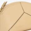 Mini pochette de voyage The Victoria en cuir grainé couleur pêche