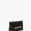 Mini sac à chaîne en cuir noir