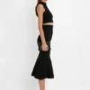 Mini sac à chaîne en cuir noir