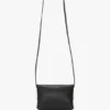 Mini sac à chaîne en cuir noir