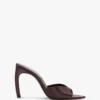 Mule Harlow 100 en satin bordeaux