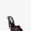 Mule Harlow 100 en satin bordeaux