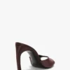Mule Harlow 100 en satin bordeaux