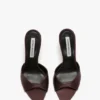 Mule Harlow 100 en satin bordeaux