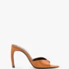 Mule Harlow 100 en satin bronze Mule Harlow 100 en satin bronze