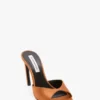 Mule Harlow 100 en satin bronze Mule Harlow 100 en satin bronze