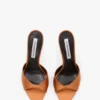 Mule Harlow 100 en satin bronze Mule Harlow 100 en satin bronze