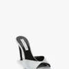 Mule Harlow 100 en satin magnésium