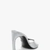 Mule Harlow 100 en satin magnésium