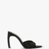 Mule Harlow 100 en satin noir