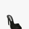 Mule Harlow 100 en satin noir
