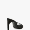 Mule Harlow 100 en satin noir