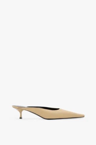 Mules Sloane 45 en coton sable Mules Sloane 45 en coton sable