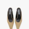 Mules Sloane 45 en coton sable
