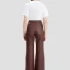 Pantalon Alina en cuir bordeaux Pantalon Alina en cuir bordeaux