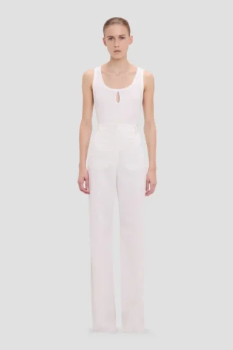Pantalon Alina en ivoire