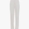 Pantalon droit ajusté en ivoire Pantalon droit ajusté en ivoire