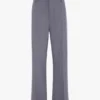 Pantalon droit à revers, couleur silex Pantalon droit à revers, couleur silex
