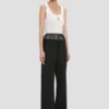 Pantalon à empiècements transparents noir Pantalon à empiècements transparents noir