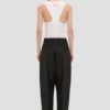 Pantalon à jambes courbées noir Pantalon à jambes courbées noir