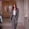 Pantalon à taille plissée en nickel Pantalon à taille plissée en nickel