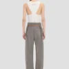 Pantalon à taille plissée en nickel Pantalon à taille plissée en nickel