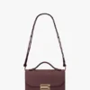 Petit sac Dorian en cuir bordeaux Petit sac Dorian en cuir bordeaux
