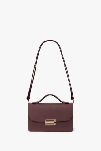Petit sac Dorian en cuir bordeaux