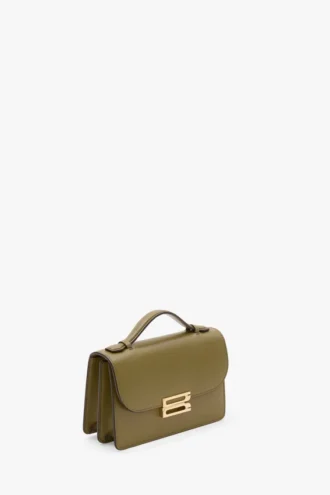 Petit sac Dorian en cuir vert cactus