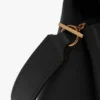 Pochette à chaîne en cuir noir