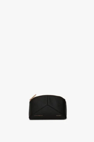 Pochette de voyage The Victoria en cuir noir