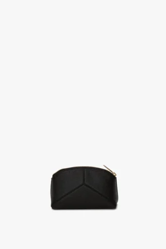 Pochette de voyage The Victoria en cuir noir