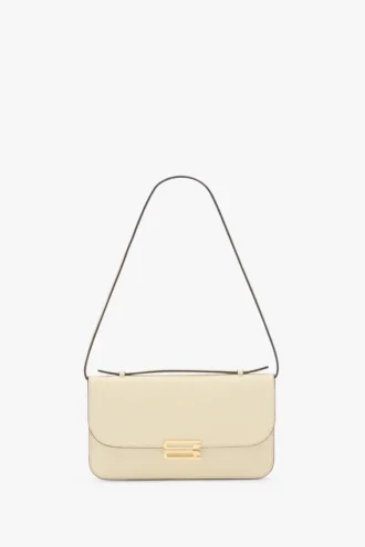 Pochette Dorian en cuir ivoire