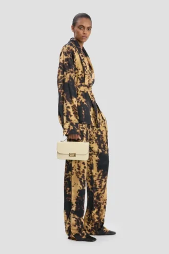 Pochette Dorian en cuir ivoire