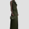 Pochette Dorian en cuir olive foncé Pochette Dorian en cuir olive foncé