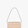 Pochette Dorian en cuir rose pâle Pochette Dorian en cuir rose pâle