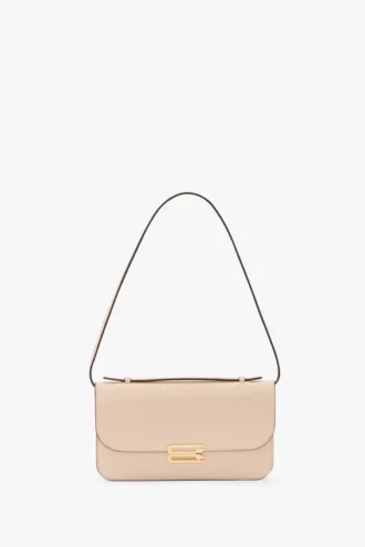 Pochette Dorian en cuir rose pâle Pochette Dorian en cuir rose pâle