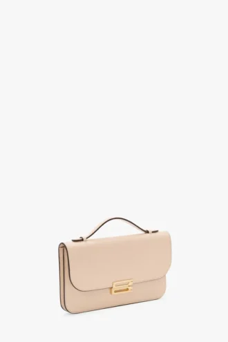 Pochette Dorian en cuir rose pâle Pochette Dorian en cuir rose pâle