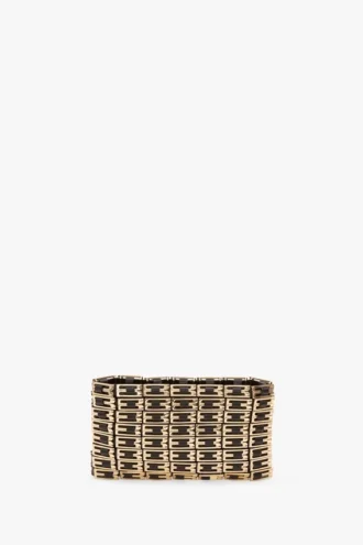 Pochette Dorian tissée, noire Pochette Dorian tissée, noire