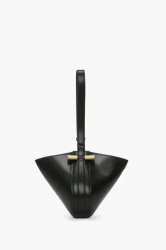Pochette Portofino Dia en cuir noir