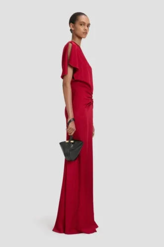 Pochette Portofino Dia en cuir noir