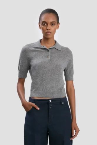 Polo gris chiné Polo gris chiné