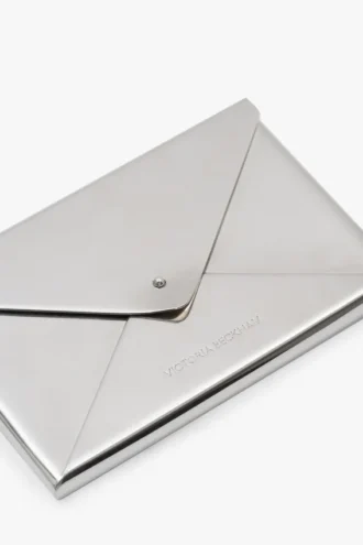 Porte-cartes enveloppe en argent